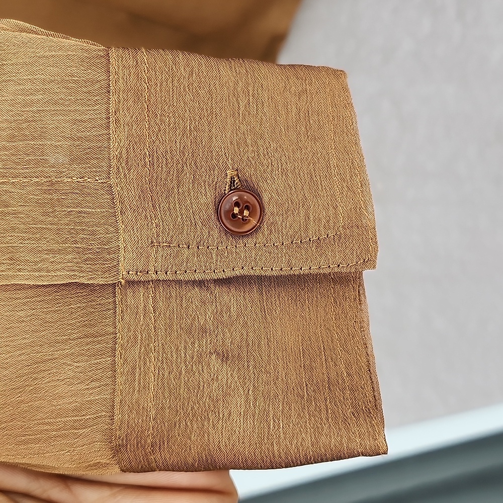 Max Studio Linen Button-Down Blouse - image 5